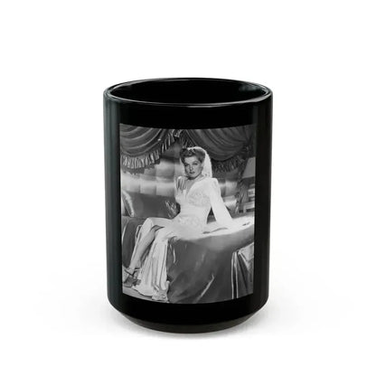Ann Sheridan #172 (Vintage Female Icon) Black Coffee Mug 15oz - Go Mug Yourself