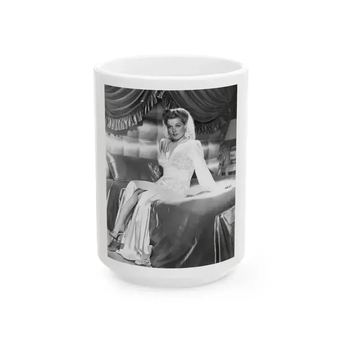 Ann Sheridan #172 (Vintage Female Icon) White Coffee Mug 15oz - Go Mug Yourself