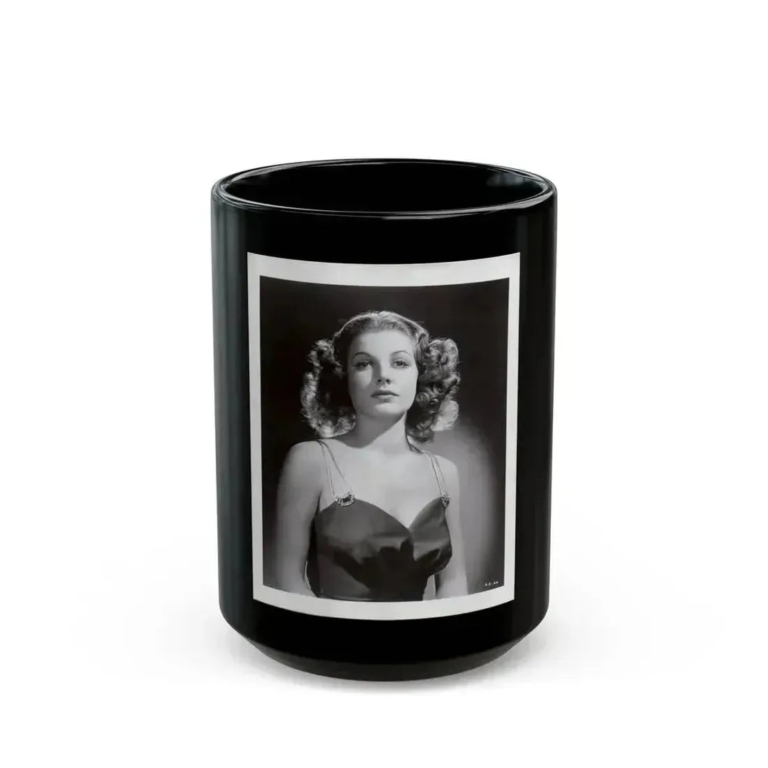 Ann Sheridan #183 (Vintage Female Icon) Black Coffee Mug 15oz - Go Mug Yourself