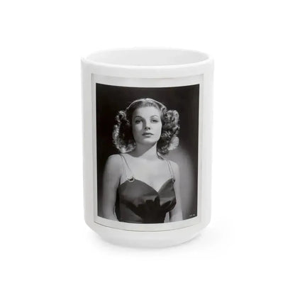 Ann Sheridan #183 (Vintage Female Icon) White Coffee Mug 15oz - Go Mug Yourself