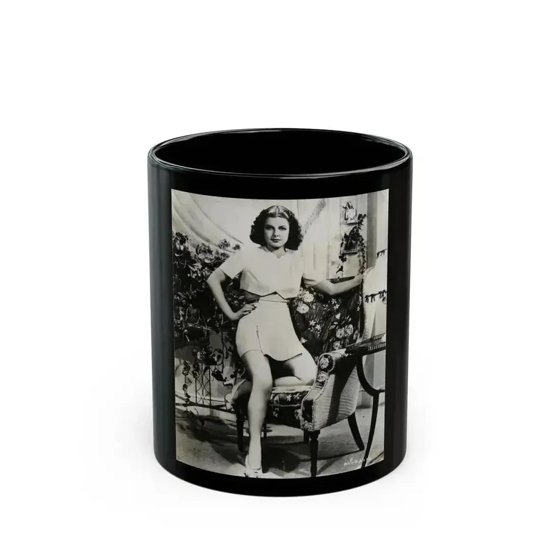 Ann Sheridan #189 (Vintage Female Icon) Black Coffee Mug 11oz - Go Mug Yourself