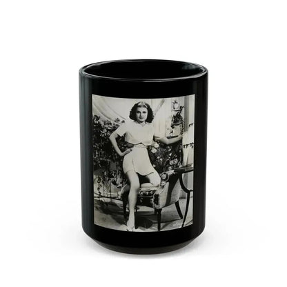Ann Sheridan #189 (Vintage Female Icon) Black Coffee Mug 15oz - Go Mug Yourself