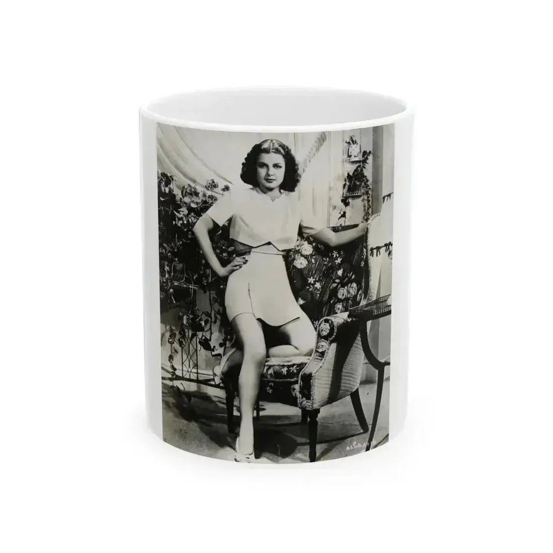 Ann Sheridan #189 (Vintage Female Icon) White Coffee Mug 11oz - Go Mug Yourself