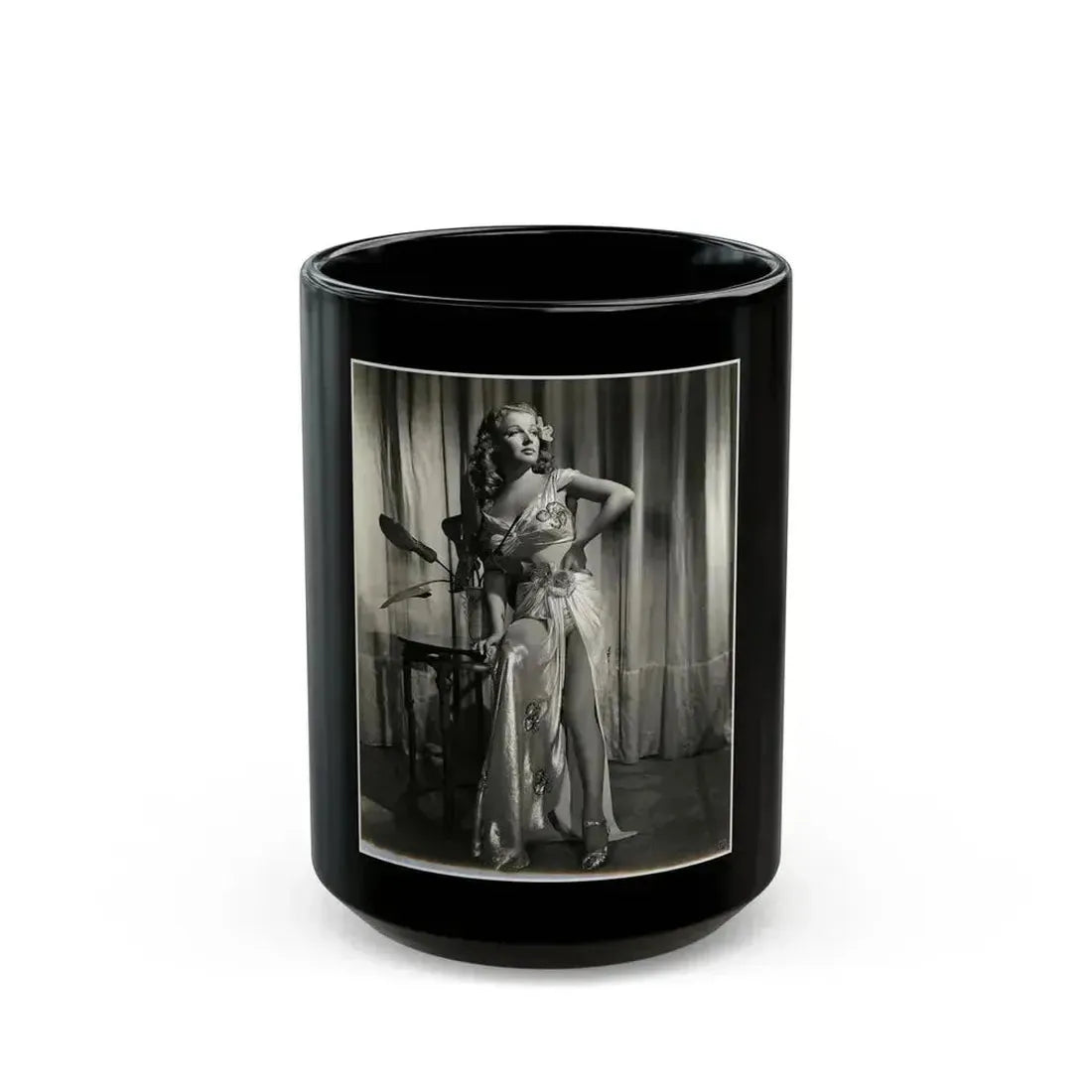 Ann Sheridan #190 (Vintage Female Icon) Black Coffee Mug 15oz - Go Mug Yourself
