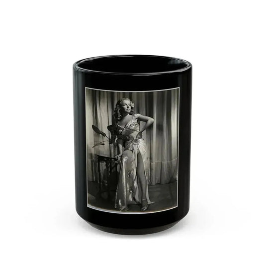 Ann Sheridan #190 (Vintage Female Icon) Black Coffee Mug 15oz - Go Mug Yourself