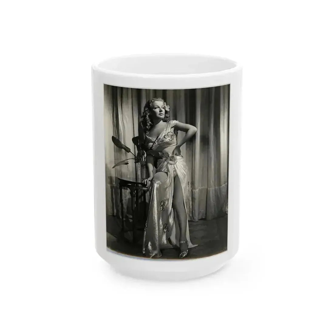 Ann Sheridan #190 (Vintage Female Icon) White Coffee Mug 15oz - Go Mug Yourself