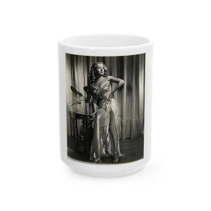 Ann Sheridan #190 (Vintage Female Icon) White Coffee Mug 15oz - Go Mug Yourself