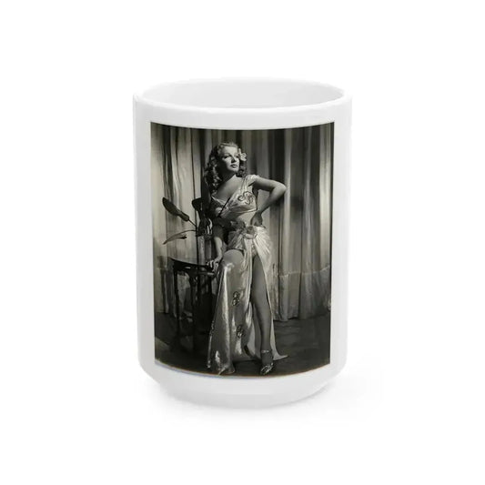 Ann Sheridan #190 (Vintage Female Icon) White Coffee Mug 15oz - Go Mug Yourself