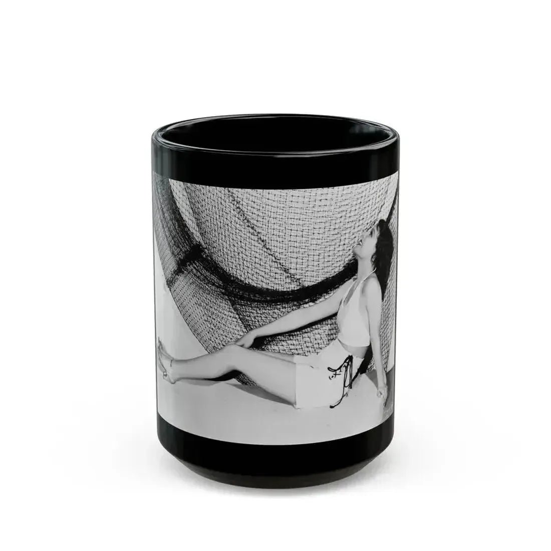 Ann Sheridan #191 (Vintage Female Icon) Black Coffee Mug 15oz - Go Mug Yourself