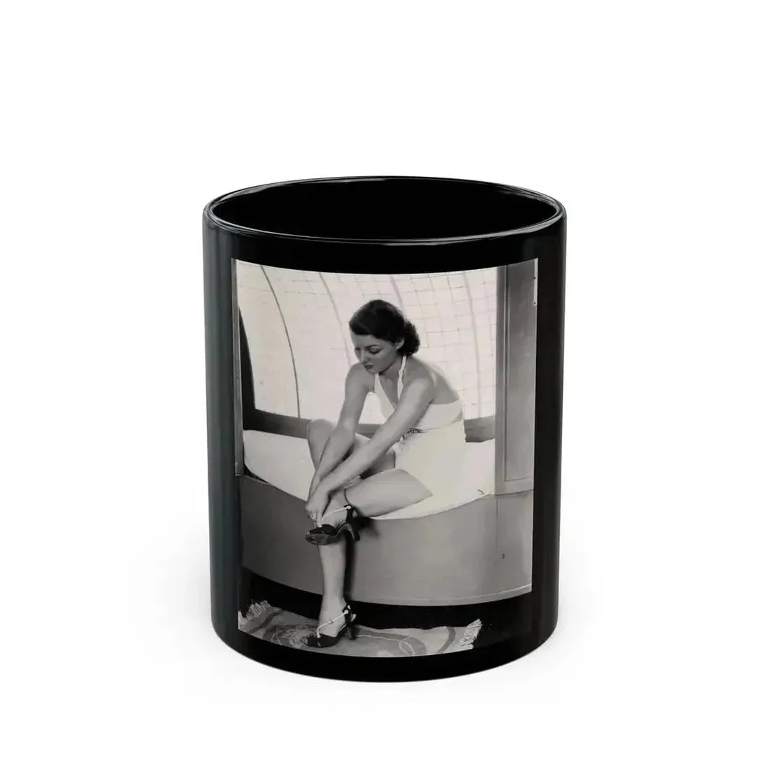 Ann Sheridan #192 (Vintage Female Icon) Black Coffee Mug 11oz - Go Mug Yourself