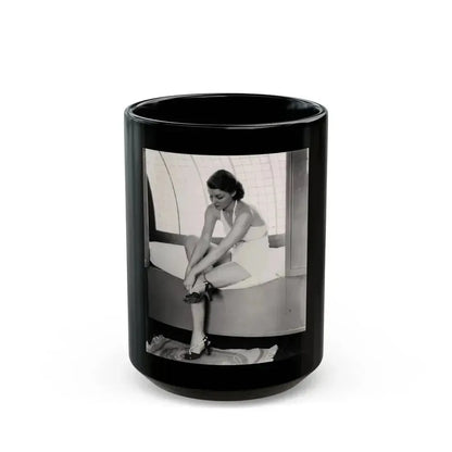 Ann Sheridan #192 (Vintage Female Icon) Black Coffee Mug 15oz - Go Mug Yourself