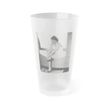 Ann Sheridan #192 (Vintage Female Icon) Frosted Pint Glass 16oz 16oz Frosted - Go Mug Yourself