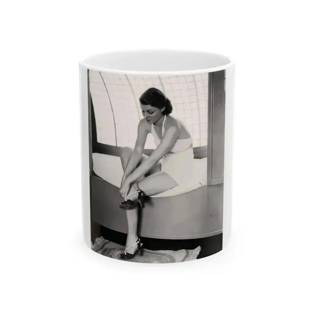 Ann Sheridan #192 (Vintage Female Icon) White Coffee Mug 11oz - Go Mug Yourself