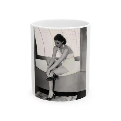 Ann Sheridan #192 (Vintage Female Icon) White Coffee Mug 11oz - Go Mug Yourself