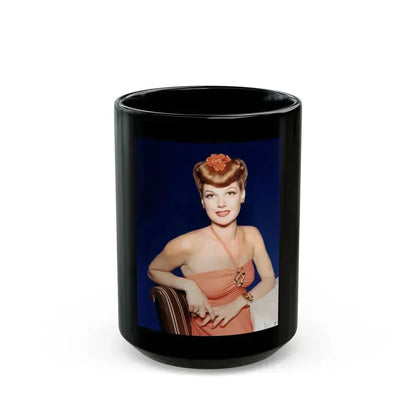 Ann Sheridan #193 (Vintage Female Icon) Black Coffee Mug 15oz - Go Mug Yourself