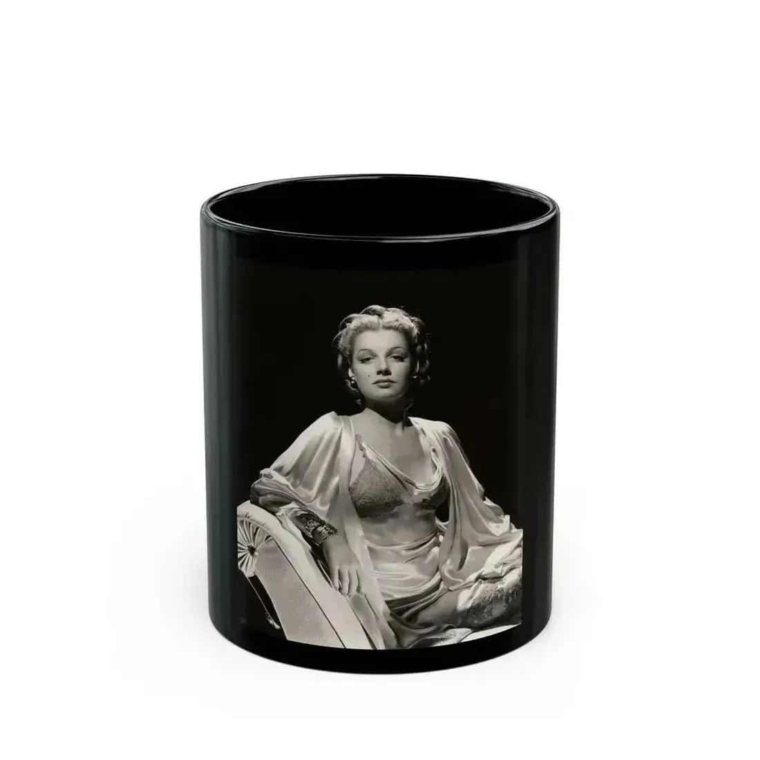 Ann Sheridan #194 (Vintage Female Icon) Black Coffee Mug 11oz - Go Mug Yourself