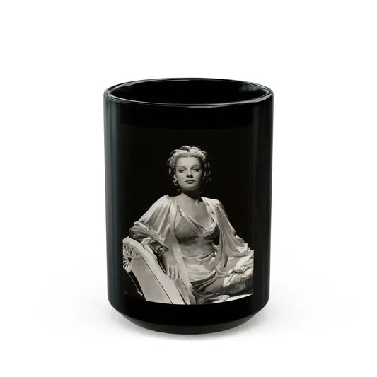 Ann Sheridan #194 (Vintage Female Icon) Black Coffee Mug 15oz - Go Mug Yourself