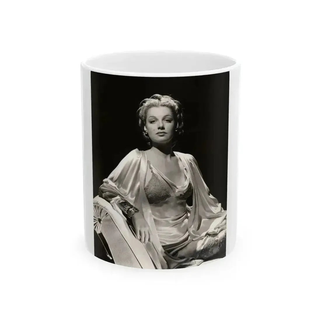 Ann Sheridan #194 (Vintage Female Icon) White Coffee Mug 11oz - Go Mug Yourself