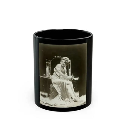 Ann Sheridan #196 (Vintage Female Icon) Black Coffee Mug 11oz - Go Mug Yourself