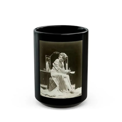 Ann Sheridan #196 (Vintage Female Icon) Black Coffee Mug 15oz - Go Mug Yourself