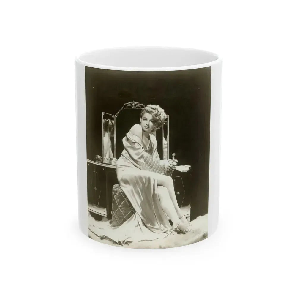 Ann Sheridan #196 (Vintage Female Icon) White Coffee Mug 11oz - Go Mug Yourself