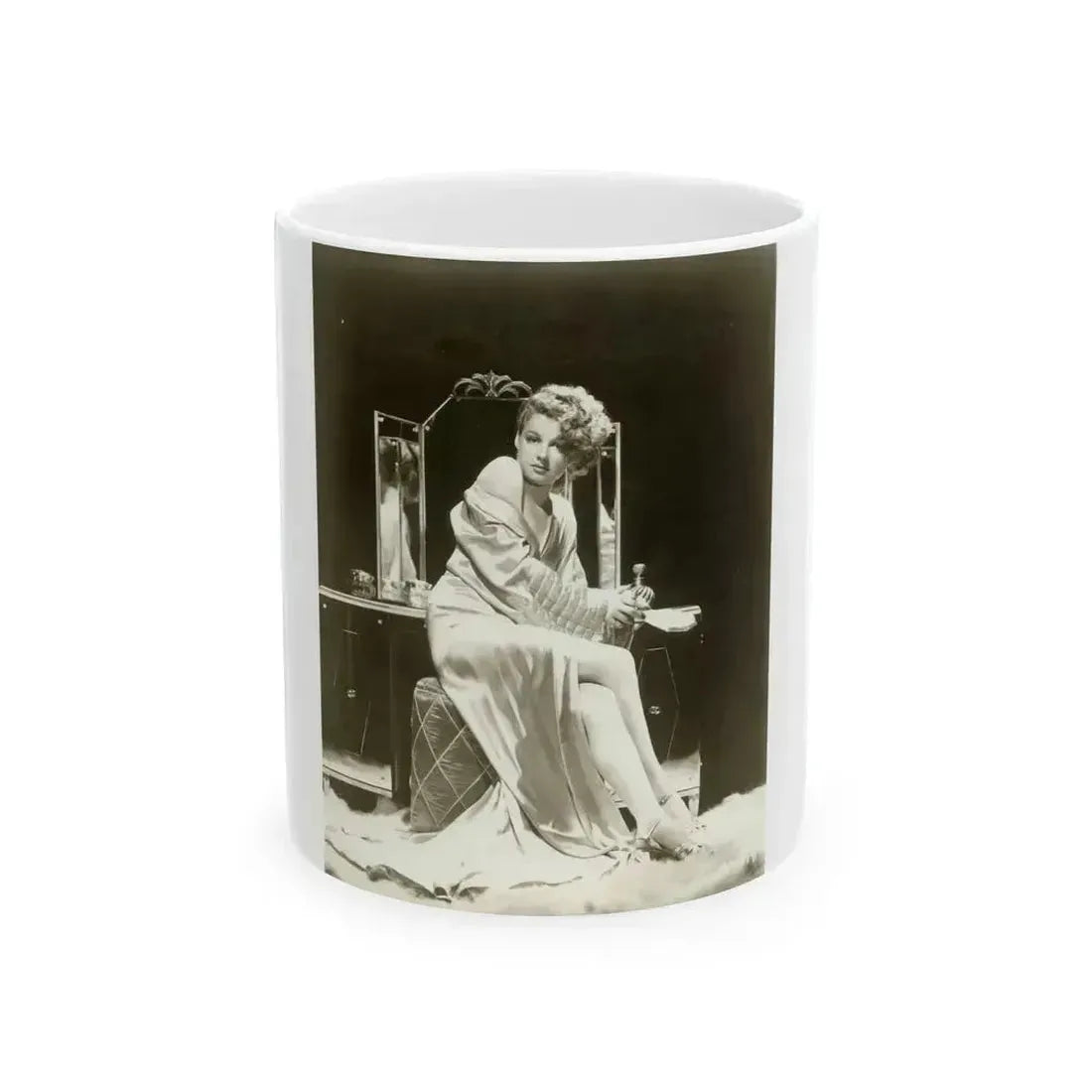 Ann Sheridan #196 (Vintage Female Icon) White Coffee Mug 11oz - Go Mug Yourself