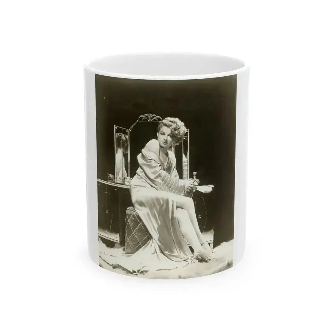 Ann Sheridan #196 (Vintage Female Icon) White Coffee Mug 11oz - Go Mug Yourself