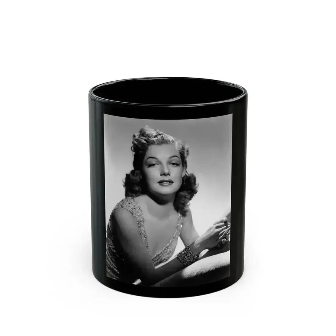 Ann Sheridan #197 (Vintage Female Icon) Black Coffee Mug 11oz - Go Mug Yourself