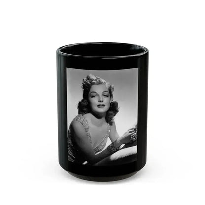 Ann Sheridan #197 (Vintage Female Icon) Black Coffee Mug 15oz - Go Mug Yourself