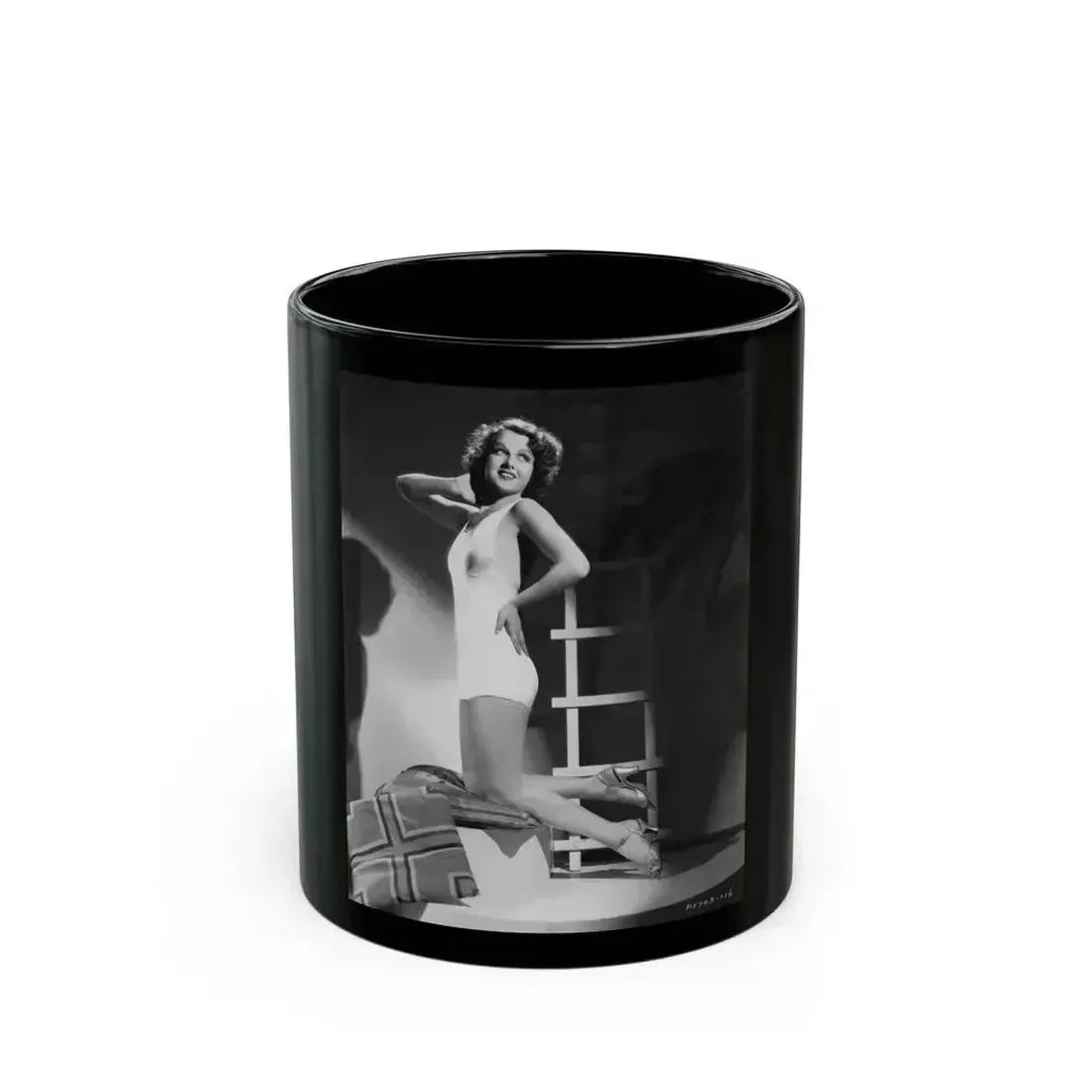 Ann Sheridan #203 (Vintage Female Icon) Black Coffee Mug 11oz - Go Mug Yourself
