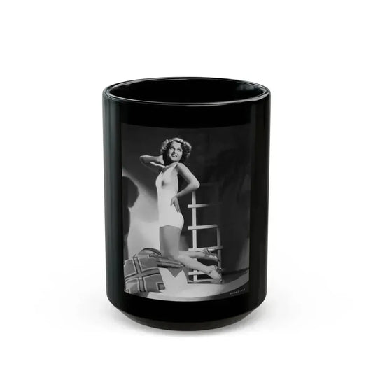 Ann Sheridan #203 (Vintage Female Icon) Black Coffee Mug 15oz - Go Mug Yourself