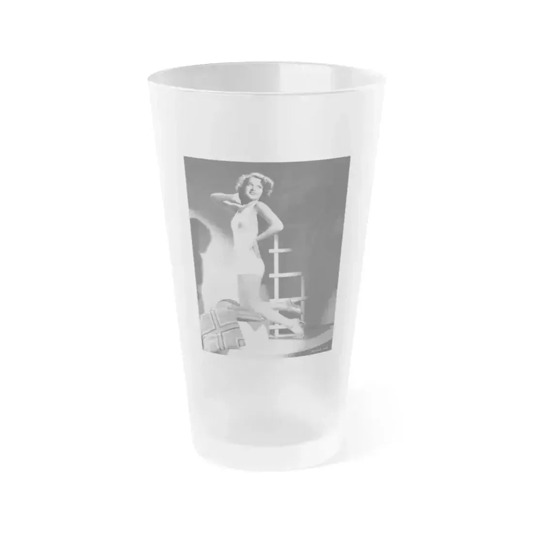 Ann Sheridan #203 (Vintage Female Icon) Frosted Pint Glass 16oz 16oz Frosted - Go Mug Yourself