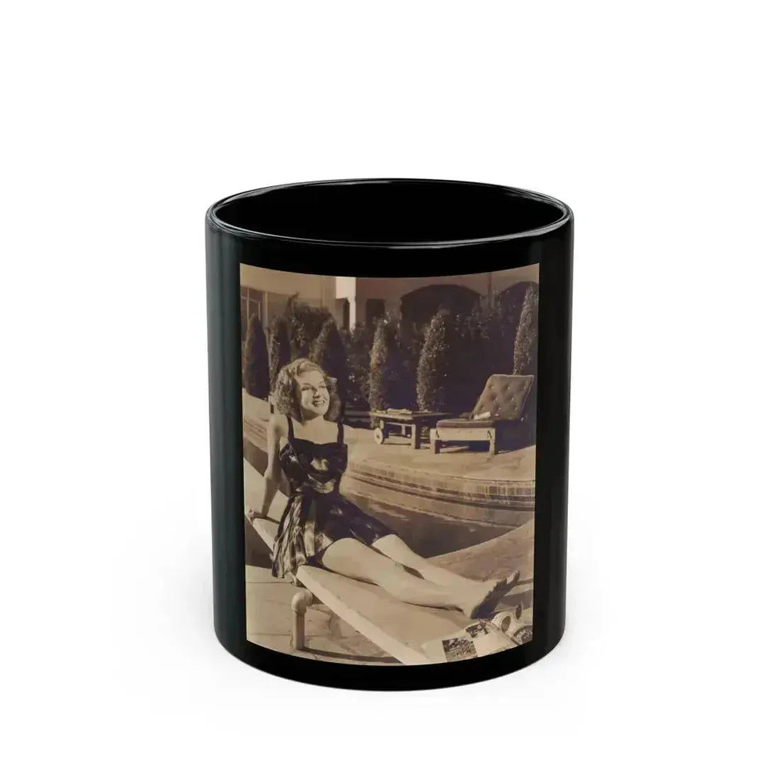 Ann Sheridan #205 (Vintage Female Icon) Black Coffee Mug 11oz - Go Mug Yourself