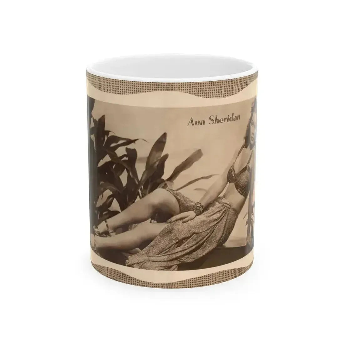 Ann Sheridan #206 (Vintage Female Icon) White Coffee Mug 11oz - Go Mug Yourself