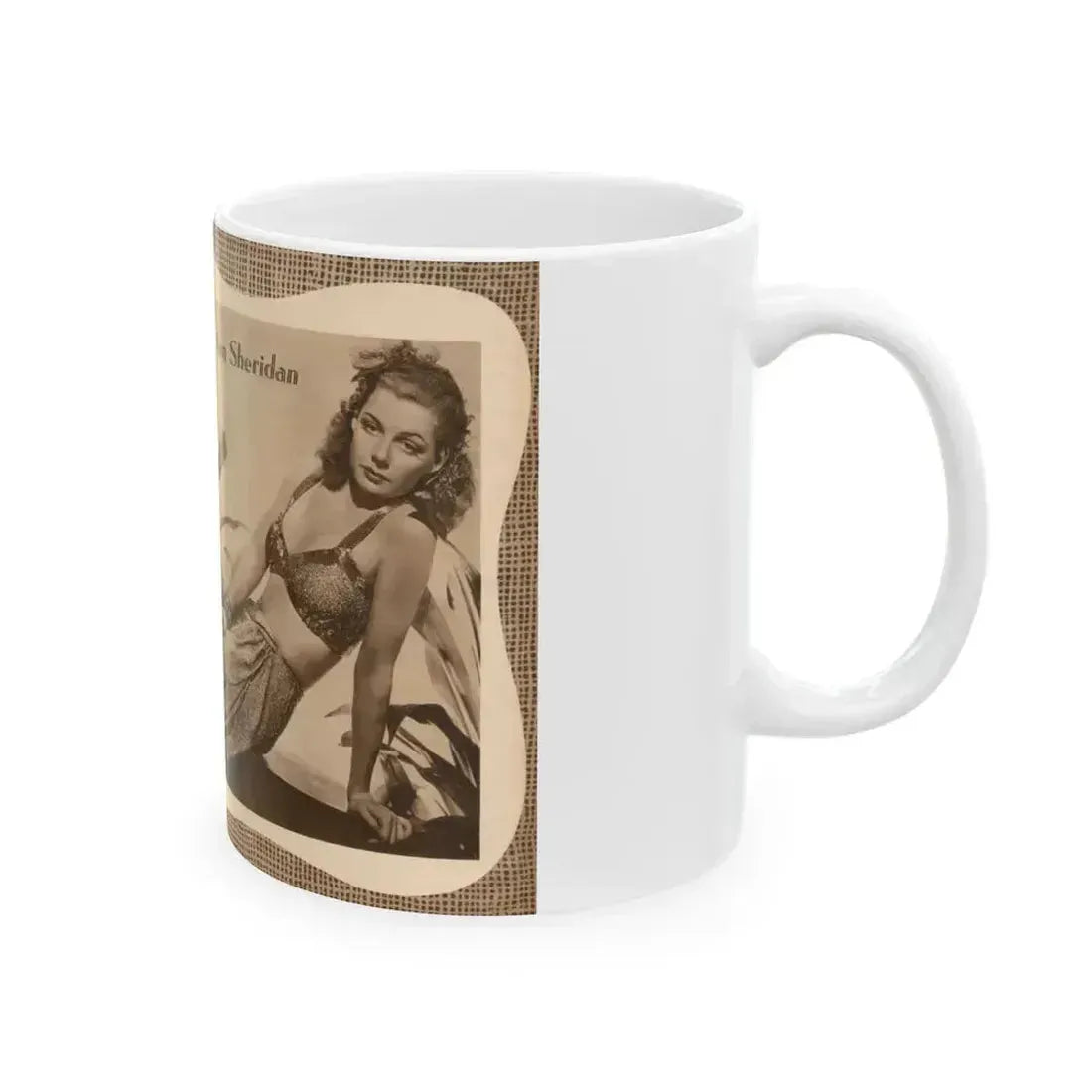 Ann Sheridan #206 (Vintage Female Icon) White Coffee Mug - Go Mug Yourself