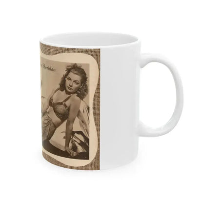 Ann Sheridan #206 (Vintage Female Icon) White Coffee Mug - Go Mug Yourself
