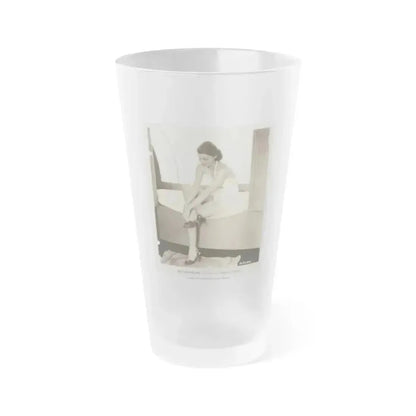Ann Sheridan #209 (Vintage Female Icon) Frosted Pint Glass 16oz 16oz Frosted - Go Mug Yourself