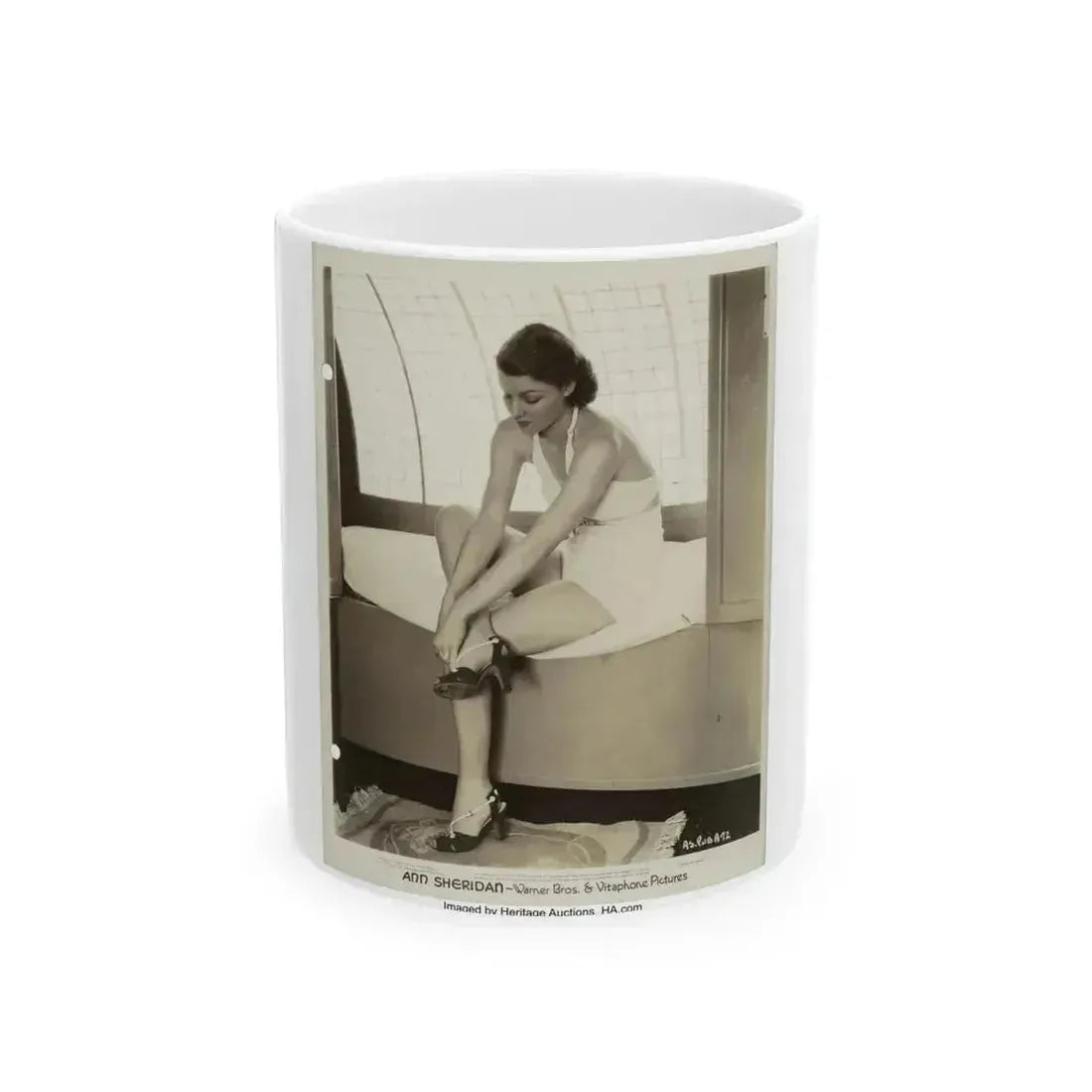 Ann Sheridan #209 (Vintage Female Icon) White Coffee Mug 11oz - Go Mug Yourself
