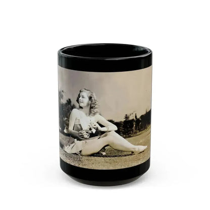 Ann Sheridan #211 (Vintage Female Icon) Black Coffee Mug 15oz - Go Mug Yourself