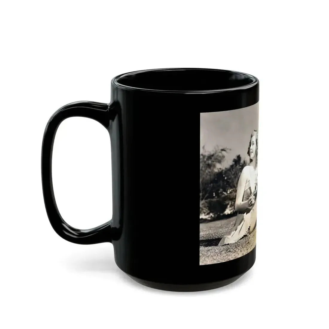 Ann Sheridan #211 (Vintage Female Icon) Black Coffee Mug - Go Mug Yourself