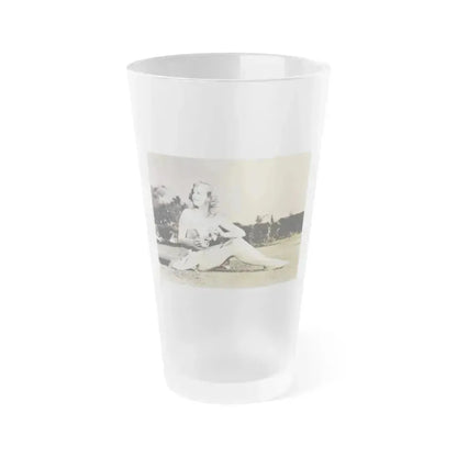 Ann Sheridan #211 (Vintage Female Icon) Frosted Pint Glass 16oz 16oz Frosted - Go Mug Yourself