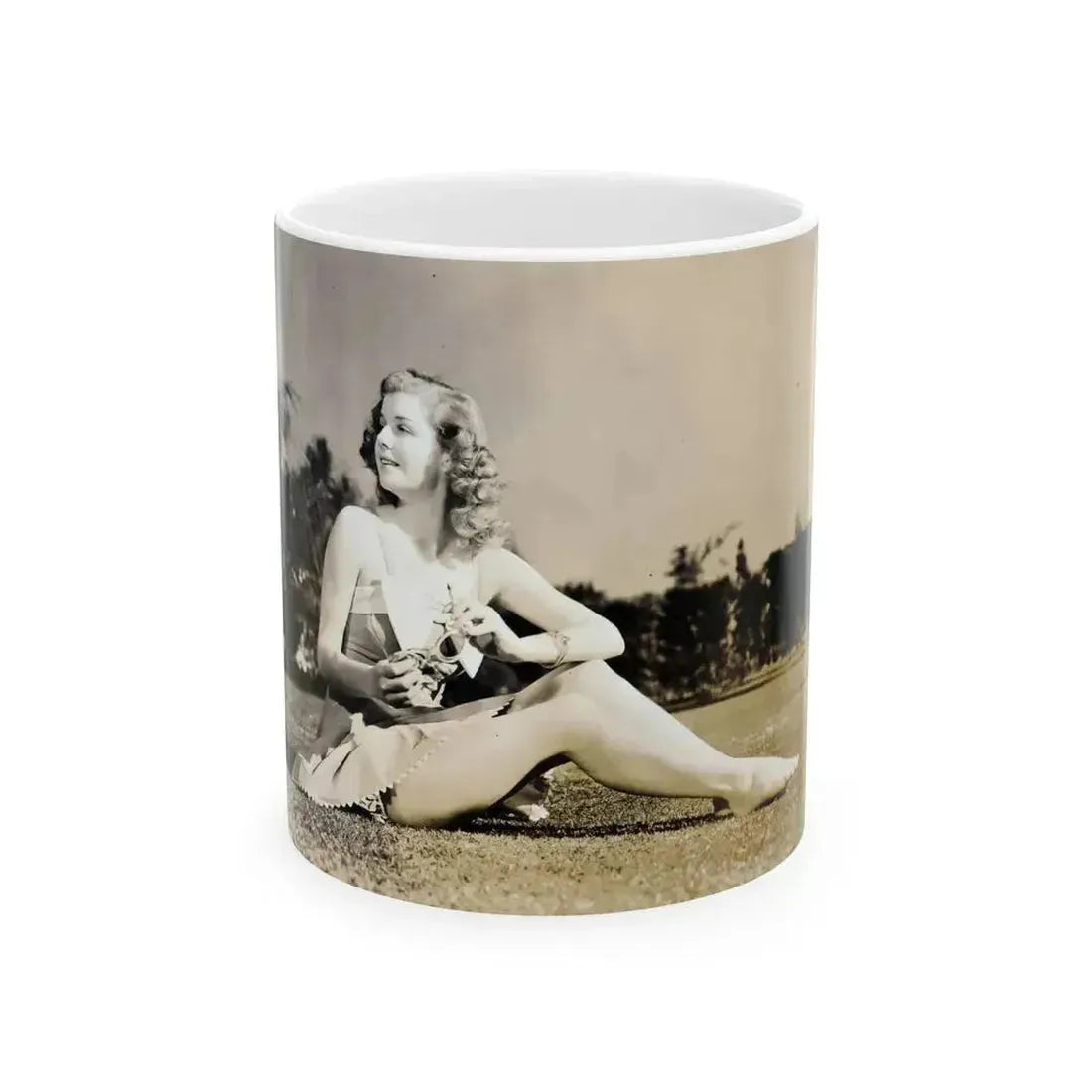 Ann Sheridan #211 (Vintage Female Icon) White Coffee Mug 11oz - Go Mug Yourself