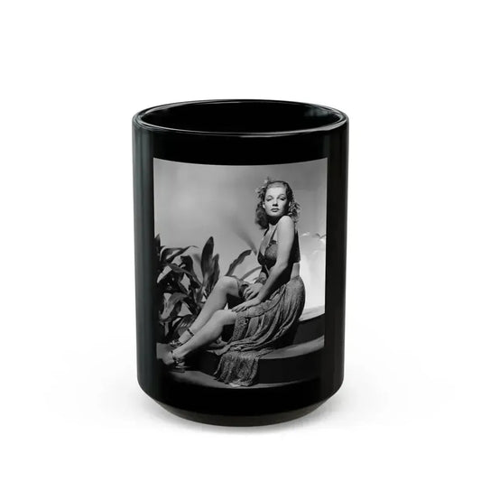 Ann Sheridan #215 (Vintage Female Icon) Black Coffee Mug 15oz - Go Mug Yourself