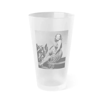 Ann Sheridan #215 (Vintage Female Icon) Frosted Pint Glass 16oz 16oz Frosted - Go Mug Yourself