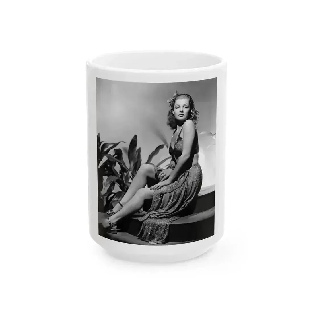 Ann Sheridan #215 (Vintage Female Icon) White Coffee Mug 15oz - Go Mug Yourself
