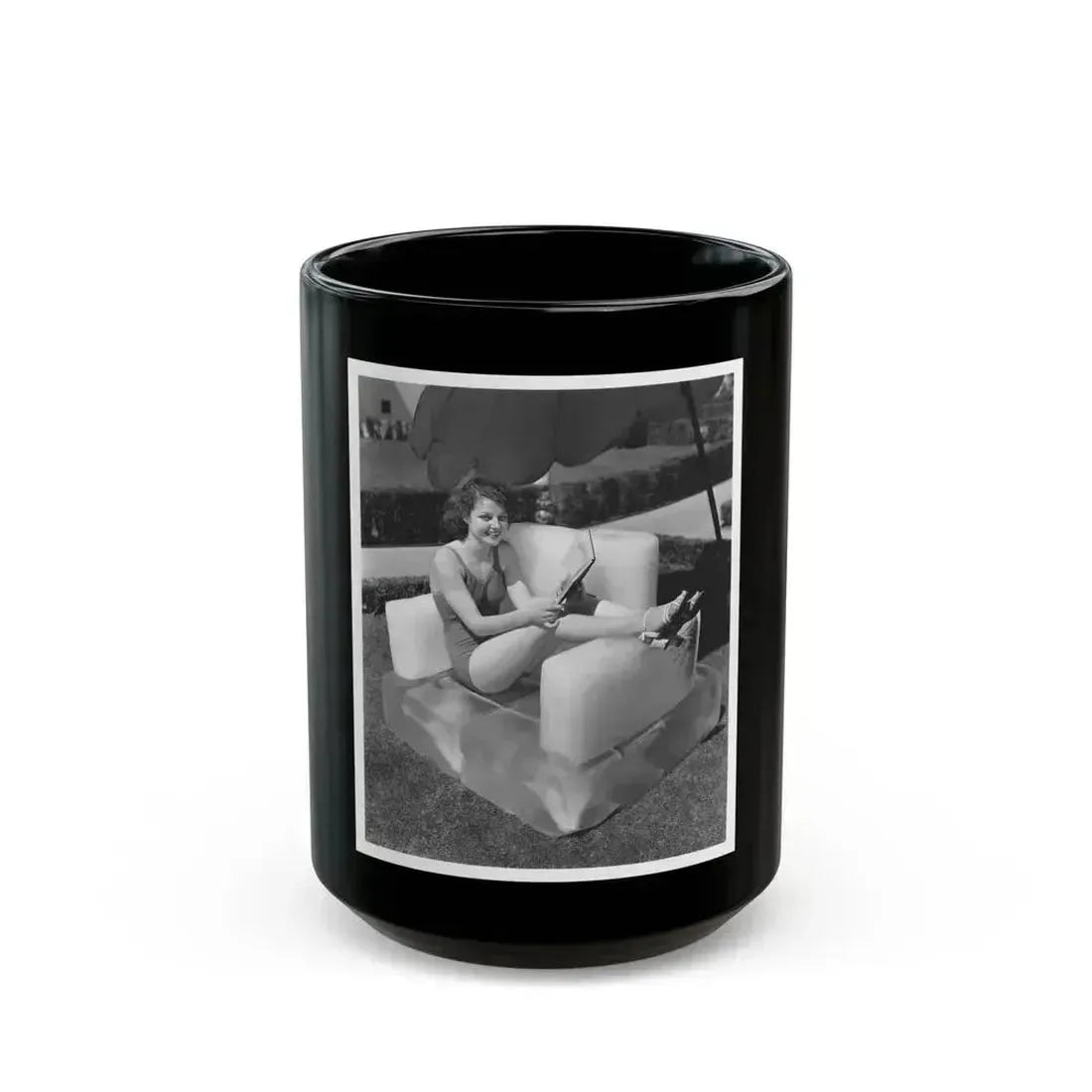 Ann Sheridan #216 (Vintage Female Icon) Black Coffee Mug 15oz - Go Mug Yourself