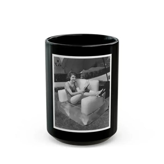 Ann Sheridan #216 (Vintage Female Icon) Black Coffee Mug 15oz - Go Mug Yourself