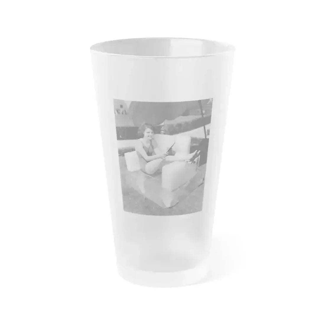 Ann Sheridan #216 (Vintage Female Icon) Frosted Pint Glass 16oz 16oz Frosted - Go Mug Yourself