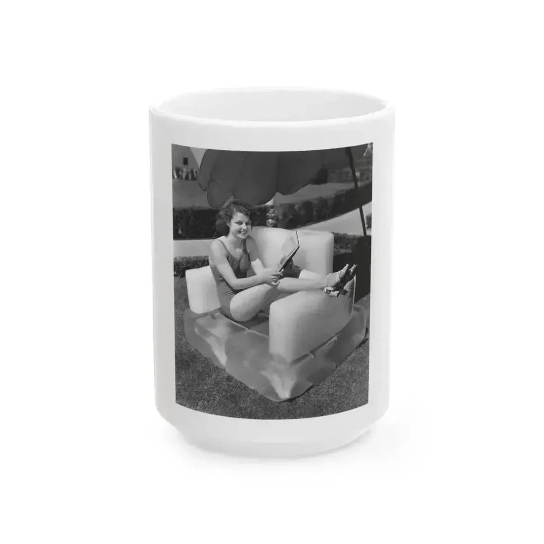Ann Sheridan #216 (Vintage Female Icon) White Coffee Mug 15oz - Go Mug Yourself