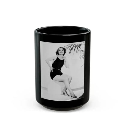 Ann Sheridan #217 (Vintage Female Icon) Black Coffee Mug 15oz - Go Mug Yourself